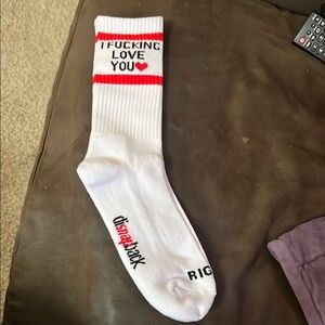 Love you/liar socks